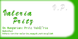 valeria pritz business card